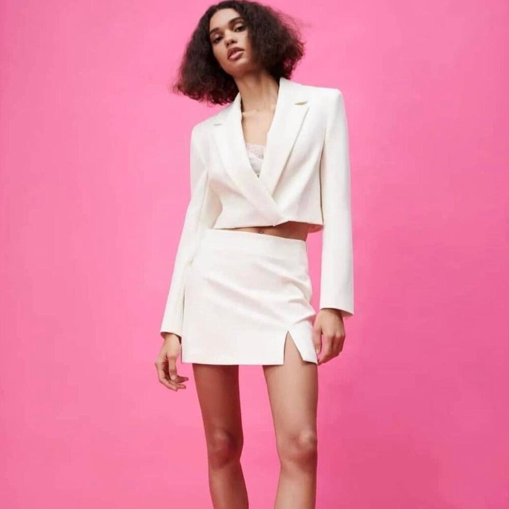 RARE Zara Blazer and Skirt Suit XS